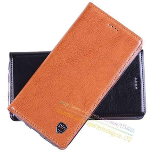Planet Gates Coffee / Genuine Leather Leather Magnetic Stand Flip Cover For Asus Zenfone Max ZC550KL 5.5'' Brand Luxury Mobile Phone Cases