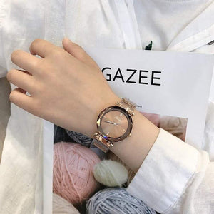 Planet Gates Coffee Lady Crystal Watch Magnet buckle Women Dress Watch Fashion Quartz Watch Female Stainless Steel Wristwatches