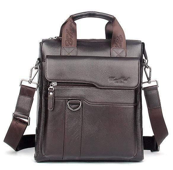 Planet Gates coffee Leather Men Bag Cowhide Shoulder Fashion Men Messenger Bags Crossbody Bags Handbags Black Men's Travel Bag