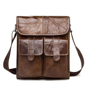 Planet Gates coffee Men Briefcase bags Genuine Leather large capacity bag male vintage bags luxury Brand Casual shoulder bag