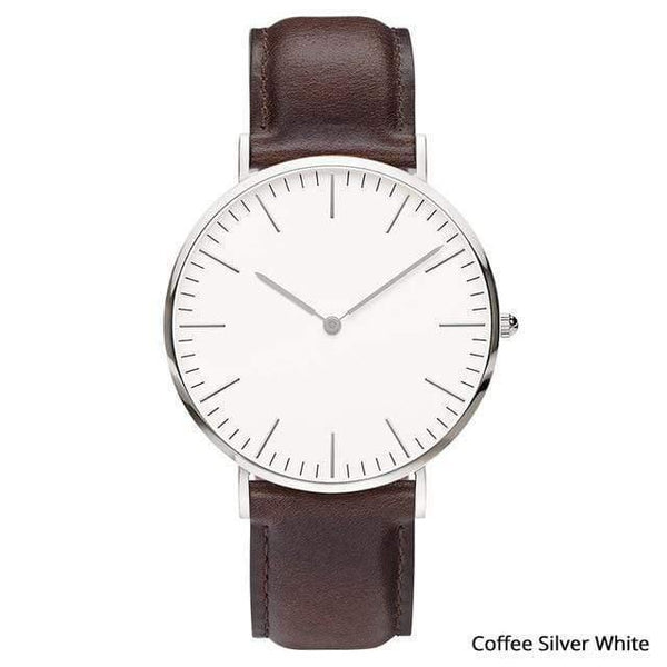 Planet Gates Coffee silver white Mens Stainless Steel Bracelet Quartz Watch Fashion Rose Gold Silver Man Watch Style Men Dress Watch 40mm