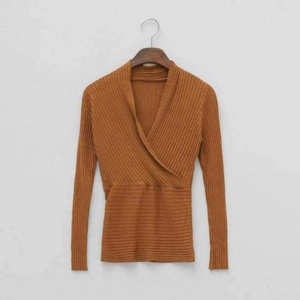 Planet Gates Coffee Sweater Winter Knitted Sweater V Neck Cashmere Sweater Female 2018 Women Sweaters And Pullovers Autumn Long Sleeve Sweater Jumper