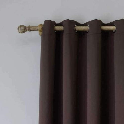 Planet Gates Coffee / W100cm x H120cm / Rings Modern Blackout Curtains For Living Room Window Curtains For Bedroom Curtains Fabrics Ready Made Finished Drapes Blinds Tend