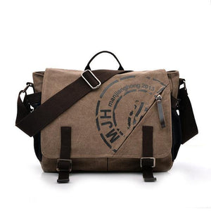 Planet Gates Coffee / W36H26D13 CM Men Bags Korean Multi-functional Man Bag Business Men Canvas Shoulder Bag Fashion Leisure Messenger Bag
