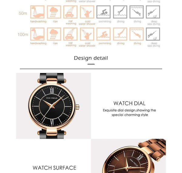 Planet Gates Coffee Women Watches Waterproof Fashion Ladys Watch for Woman Ladies Wrist Watch Relogio Feminino Montre Femme