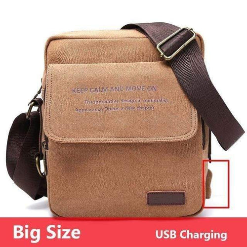 Planet Gates coffee2  USB Bag High Quality Men Canvas Shoulder Bag Casual Travel Men's Crossbody Bag Male Messenger Bags 3 Size