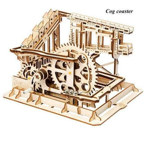 Planet Gates Cog coaster / China Robotime 8 Kinds DIY Gear Drive Wooden Mechanical Model Building Kits Assembly Toy Gift for Children Teens Adult LGLK