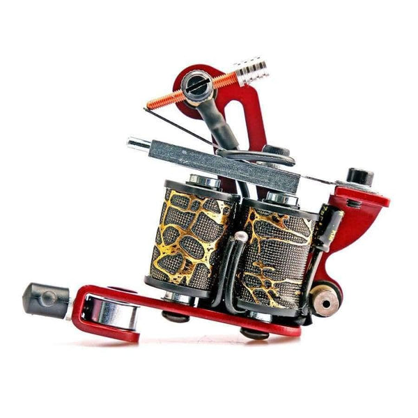 Planet Gates Coil Tattoo Machine 8 Wrap Coils Tatoo Gun Red Butterfly Tattoo Frame for Liner Shader Equipment Supply Tattoo Sets