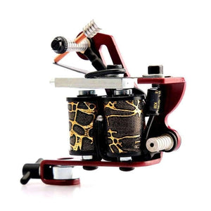 Planet Gates Coil Tattoo Machine 8 Wrap Coils Tatoo Gun Red Butterfly Tattoo Frame for Liner Shader Equipment Supply Tattoo Sets