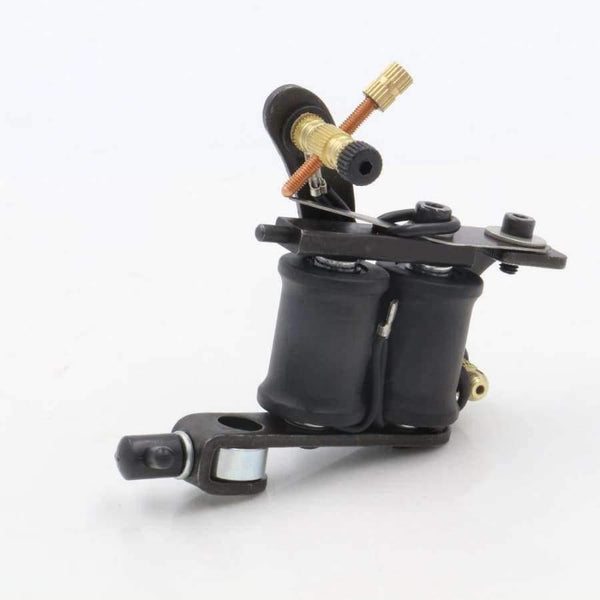 Planet Gates Coil Tattoo Machine maquiagem gun Tattoo Machines 10 Wrap Coils Tatoo GunSteel Tattoo Frame cane For Shader Free shipping