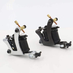 Planet Gates Coil Tattoo Machine maquiagem gun Tattoo Machines 10 Wrap Coils Tatoo GunSteel Tattoo Frame cane For Shader Free shipping