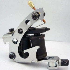 Planet Gates Coil Tattoo Machine New Arrival Tattoo Machines 10 Wrap Coils Tatoo Gun black Steel Tattoo Frame  For Shader Free shipping