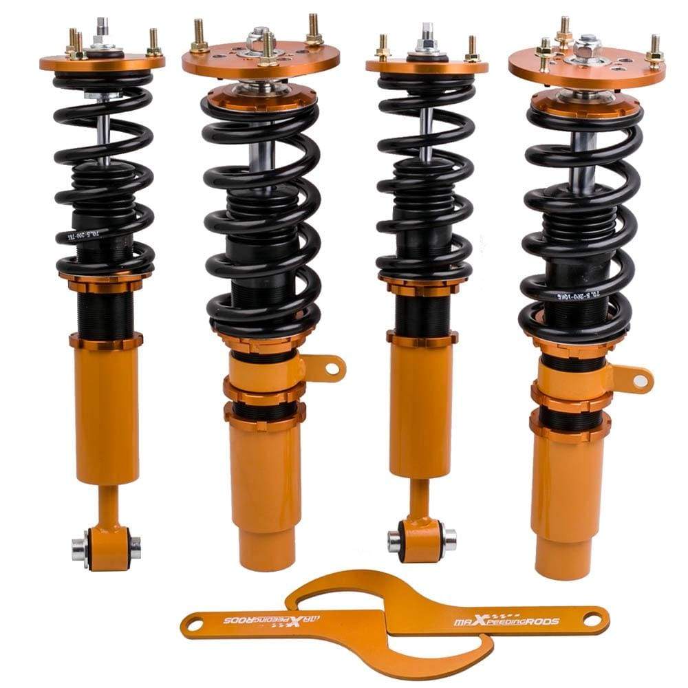 Planet Gates Coilovers For BMW 5 Series E60 Saloon 04-2010 523 525 528 530 535 Shock Strut Adj. Height Shocks Absorber Camber Plate Top Mount