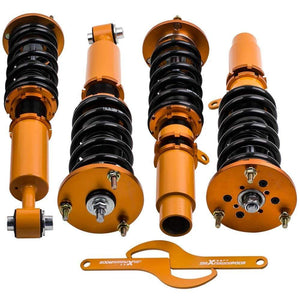 Planet Gates Coilovers For BMW 5 Series E60 Saloon 04-2010 523 525 528 530 535 Shock Strut Adj. Height Shocks Absorber Camber Plate Top Mount