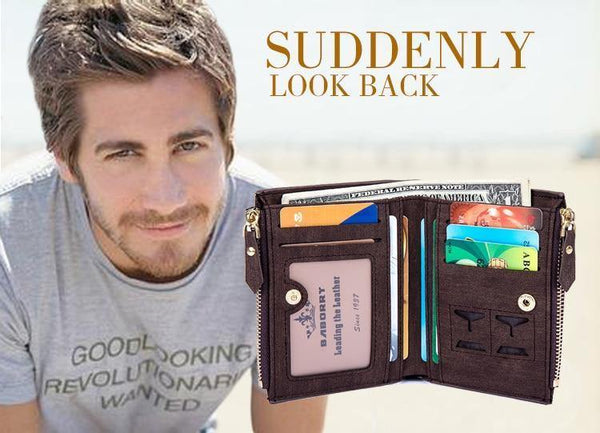 Planet Gates Coin Bag zipper men wallets famous brand mens wallet male money purses Wallets New Design Top Men Wallet