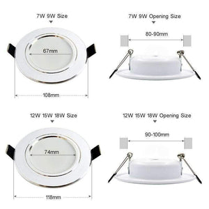 Planet Gates Cold White / 12W 230V Led Downlight 3W 5W 7W 9W 12W 15W 18W 220V 110V LED Ceiling bathroom Lamps living room light Home Indoor Lighting free shipping