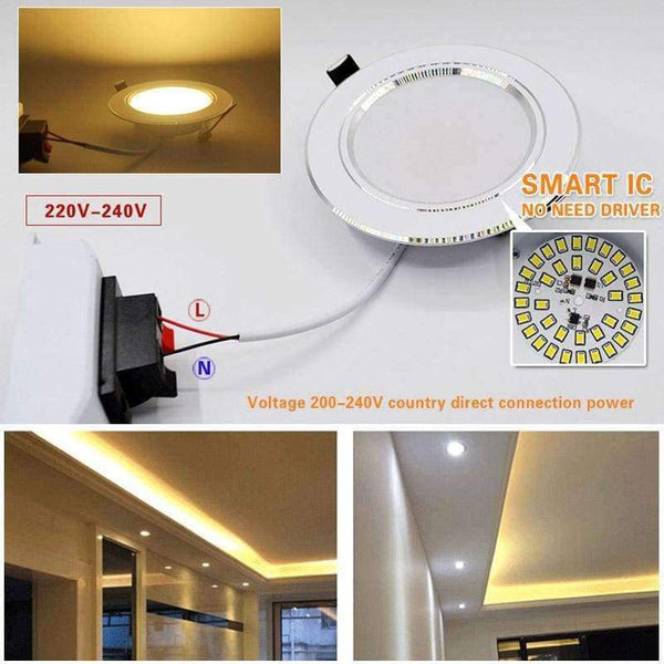 Planet Gates Cold White / 12W 230V Led Downlight 3W 5W 7W 9W 12W 15W 18W 220V 110V LED Ceiling bathroom Lamps living room light Home Indoor Lighting free shipping