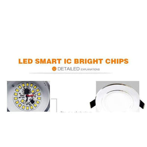 Planet Gates Cold White / 12W 230V Led Downlight 3W 5W 7W 9W 12W 15W 18W 220V 110V LED Ceiling bathroom Lamps living room light Home Indoor Lighting free shipping