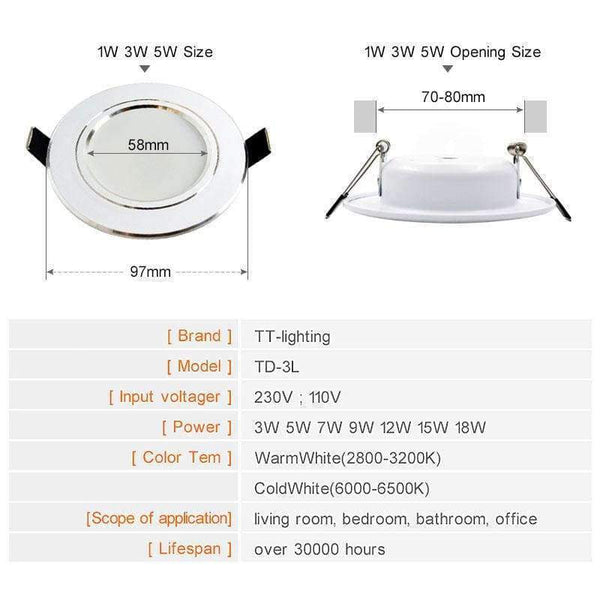 Planet Gates Cold White / 12W 230V Led Downlight 3W 5W 7W 9W 12W 15W 18W 220V 110V LED Ceiling bathroom Lamps living room light Home Indoor Lighting free shipping