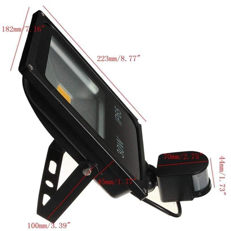 Planet Gates Cold White Mising LED Flood Light 30W PIR Motion Sensor Outdoor LED Floodlight Lamp IP65 Warm/Cold White Garden Lighting