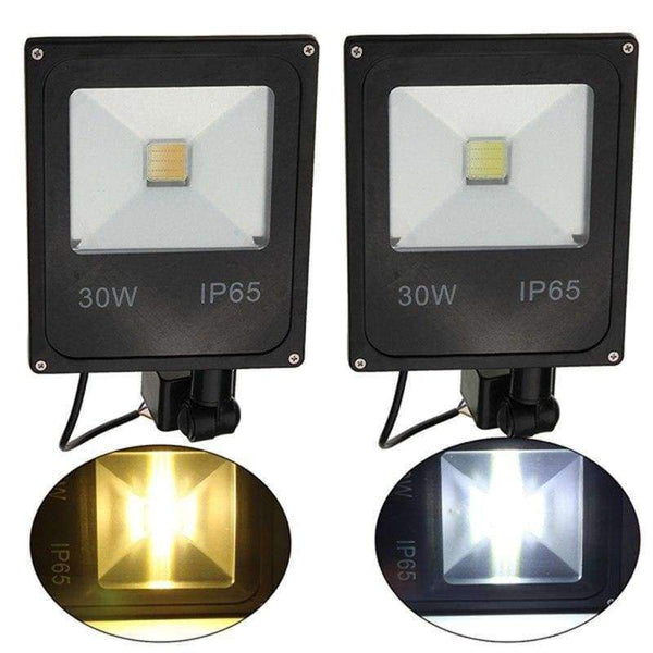 Planet Gates Cold White Mising LED Flood Light 30W PIR Motion Sensor Outdoor LED Floodlight Lamp IP65 Warm/Cold White Garden Lighting