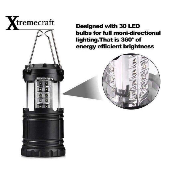 Planet Gates Collapsible 30 LED Lightweight Portable Camping Lantern Hanging Tent Flashlight Light Emergencies Linternas For Hiking Camping