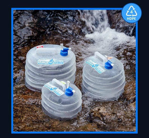 Planet Gates Collapsible Water Bucket Folding Storage 5L 10 L PE Food Grade Outdoor Hiking Camping Accessories Travel Kits
