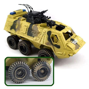 Planet Gates Collectible 6 Wheels Tanks and armored vehicles sand-colored camouflage Diecast Tank Model Kids Toys Gift