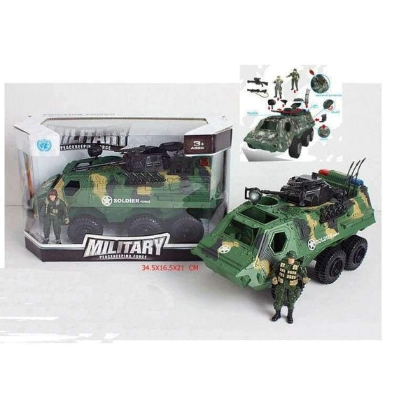 Planet Gates Collectible 6 Wheels Tanks and armored vehicles sand-colored camouflage Diecast Tank Model Kids Toys Gift