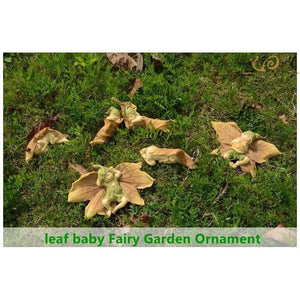 Planet Gates Collection Angel Figurine Miniature Fairy Garden Ornament Leaf baby Christmas tree Decoration For Home Christmas gift