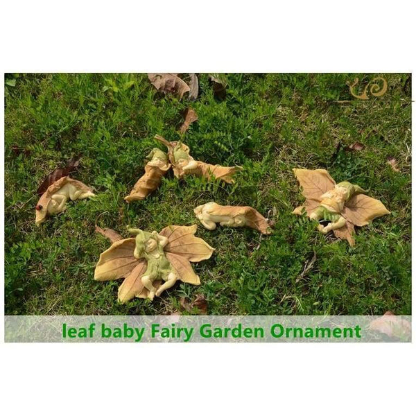 Planet Gates Collection Angel Figurine Miniature Fairy Garden Ornament Leaf baby Christmas tree Decoration For Home Christmas gift