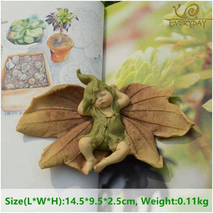 Planet Gates Collection Angel Figurine Miniature Fairy Garden Ornament Leaf baby Christmas tree Decoration For Home Christmas gift
