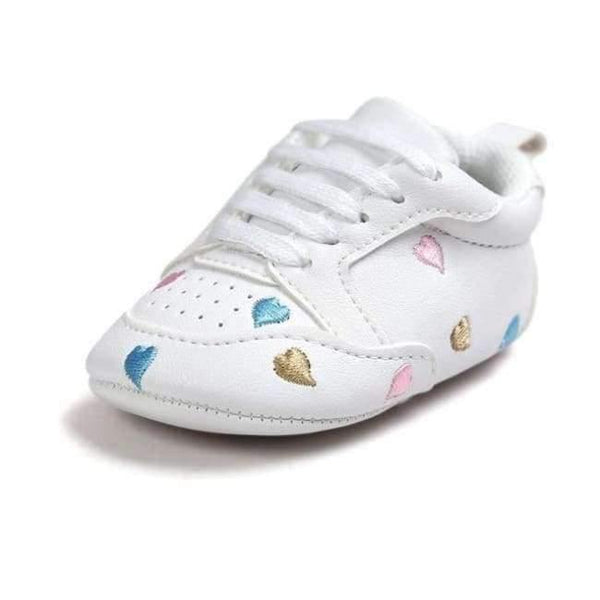 Planet Gates Color / 0-6 Months Newborn Sports Red Heart Five Star Baby Shoes Soft Soles White First Walkers