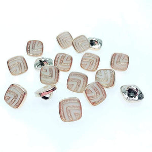 Planet Gates color 02 / 50pcs 50/150pcs 10mm Square Dripping Oil Shank Plating Buttons  DIY Apparel Sewing Accessories Shirt Buttons