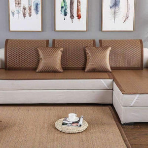 Planet Gates Color 1 / 40x60cm Summer Cooling Geometric Pattern Mat Rattan Sofa Cover Breathable Non-slip Modern Home Textile Sofa Towel For 30 Sizes