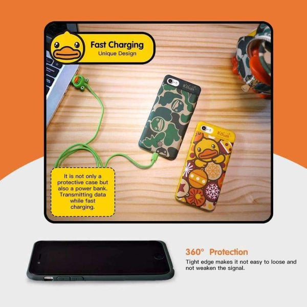 Planet Gates Color 1 Battery Charger Cases 3700mAh for iPhone 6 6s Plus 7 8 Plus Power Bank Case Battery Back Cover Adsorbable Phone Holder