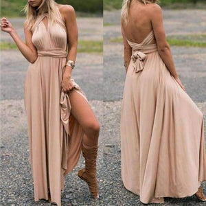 Planet Gates color 10 / L Sexy Women Multiway Wrap Convertible Boho Maxi Club Red Dress Bandage Long Dress Party Bridesmaids Infinity Robe Longue Femme
