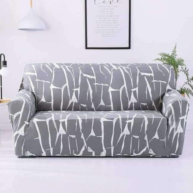 Planet Gates Color 3 / 3seater 190-230cm Leaves Printing Anti-dust Sofa Cover High Elastic Stretch Tight Wrap Furniture Protector Towel 1/2/3/4-Seater Home Textile