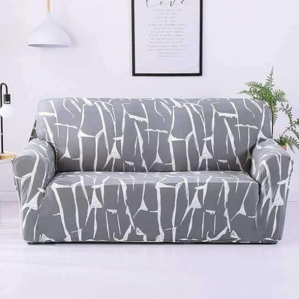 Planet Gates Color 11 / 3seater 190-230cm Leaves Printing Anti-dust Sofa Cover High Elastic Stretch Tight Wrap Furniture Protector Towel 1/2/3/4-Seater Home Textile