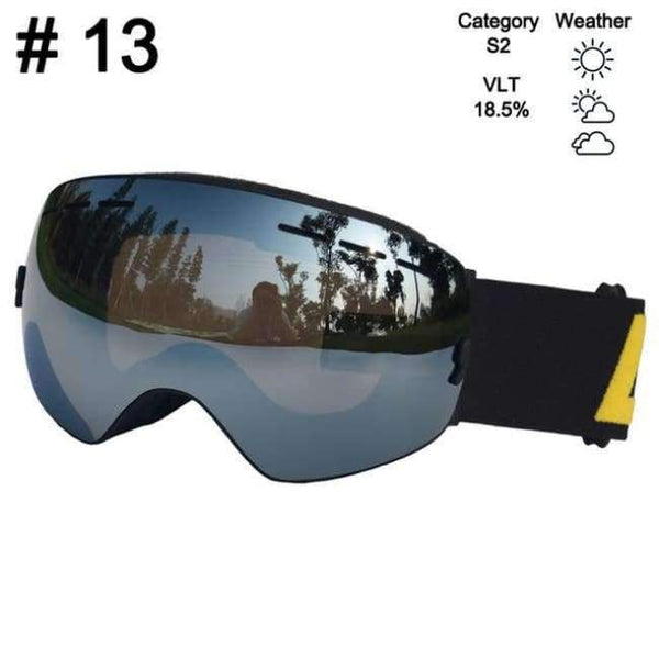 Planet Gates Color 13 Ski Glasses Double Lens UV400 Anti-fog Ski Goggles Snow Skiing Snowboard Motocross Goggles Ski Masks or Eyewear