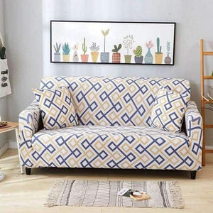 Planet Gates Color 16 / 3seater 190-230cm Leaves Printing Anti-dust Sofa Cover High Elastic Stretch Tight Wrap Furniture Protector Towel 1/2/3/4-Seater Home Textile