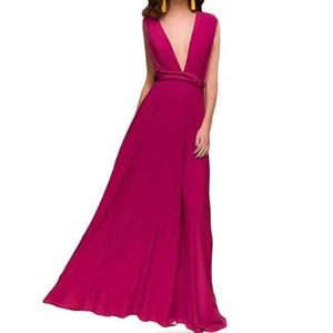 Planet Gates color 18 / L Sexy Women Multiway Wrap Convertible Boho Maxi Club Red Dress Bandage Long Dress Party Bridesmaids Infinity Robe Longue Femme