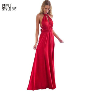 Planet Gates color 2 / L Sexy Women Multiway Wrap Convertible Boho Maxi Club Red Dress Bandage Long Dress Party Bridesmaids Infinity Robe Longue Femme