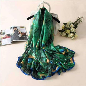Planet Gates color 21 Luxury brand summer women scarf fashion quality soft silk scarves female shawls Foulard Beach cover-ups wraps silk bandana
