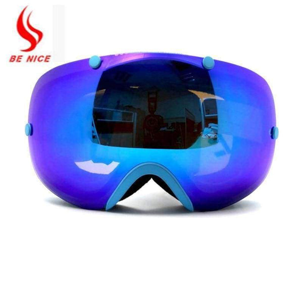 Planet Gates color-2300 New Design Anti-fog Ski Glasses/UV- Protection Multi-Color double lens ski Snowboard skiing eyewear magnetic ski goggles