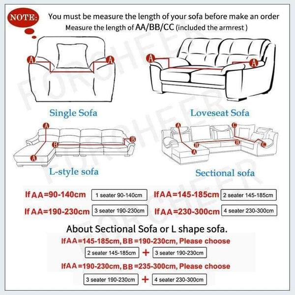 Planet Gates Color 3 / 3seater 190-230cm Leaves Printing Anti-dust Sofa Cover High Elastic Stretch Tight Wrap Furniture Protector Towel 1/2/3/4-Seater Home Textile