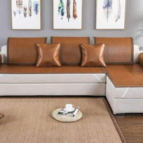 Planet Gates Color 3 / 40x60cm Summer Cooling Geometric Pattern Mat Rattan Sofa Cover Breathable Non-slip Modern Home Textile Sofa Towel For 30 Sizes