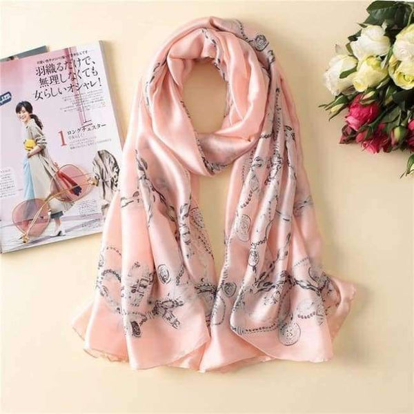 Planet Gates color 31 Luxury brand summer women scarf fashion quality soft silk scarves female shawls Foulard Beach cover-ups wraps silk bandana