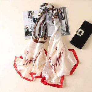 Planet Gates color 34 Luxury brand summer women scarf fashion quality soft silk scarves female shawls Foulard Beach cover-ups wraps silk bandana