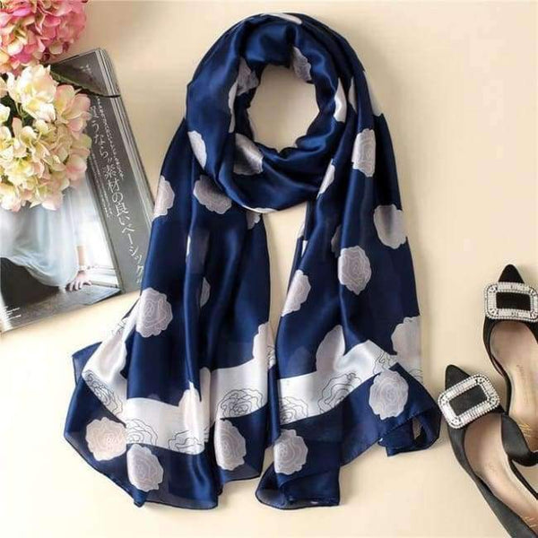 Planet Gates color 36 Luxury brand summer women scarf fashion quality soft silk scarves female shawls Foulard Beach cover-ups wraps silk bandana